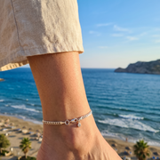 Luxury 925 Sterling Silver Anklets with Adjustable Length